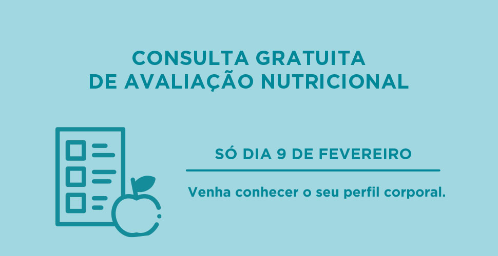 Imagen del evento CONSULTA AVALIAÇÃO NUTRICIONAL